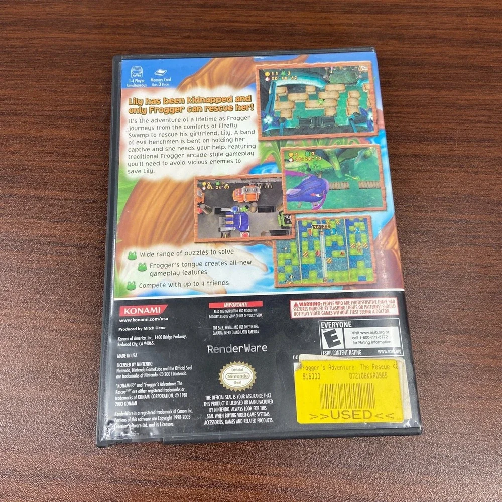 Frogger's Adventures: The Rescue Nintendo GameCube Action & Adventure Video Game
